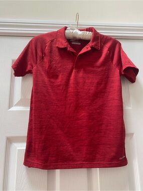 3/$22 - Red Heather Tek Gear DryTek Performance Polo, Size Boys M (10/12)